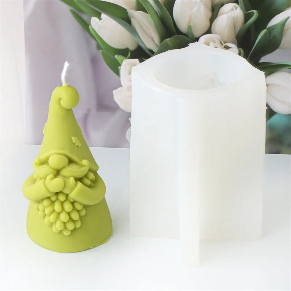 Christmas Santa Claus Candle Silicone Mould - 8 Styles