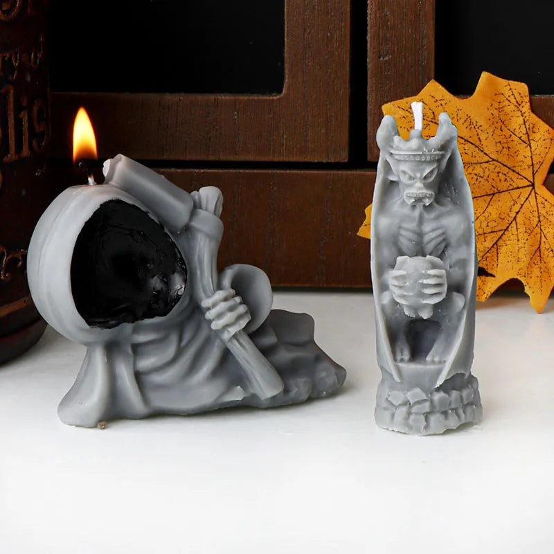 Halloween Axe Reaper Zombie Candle Mould