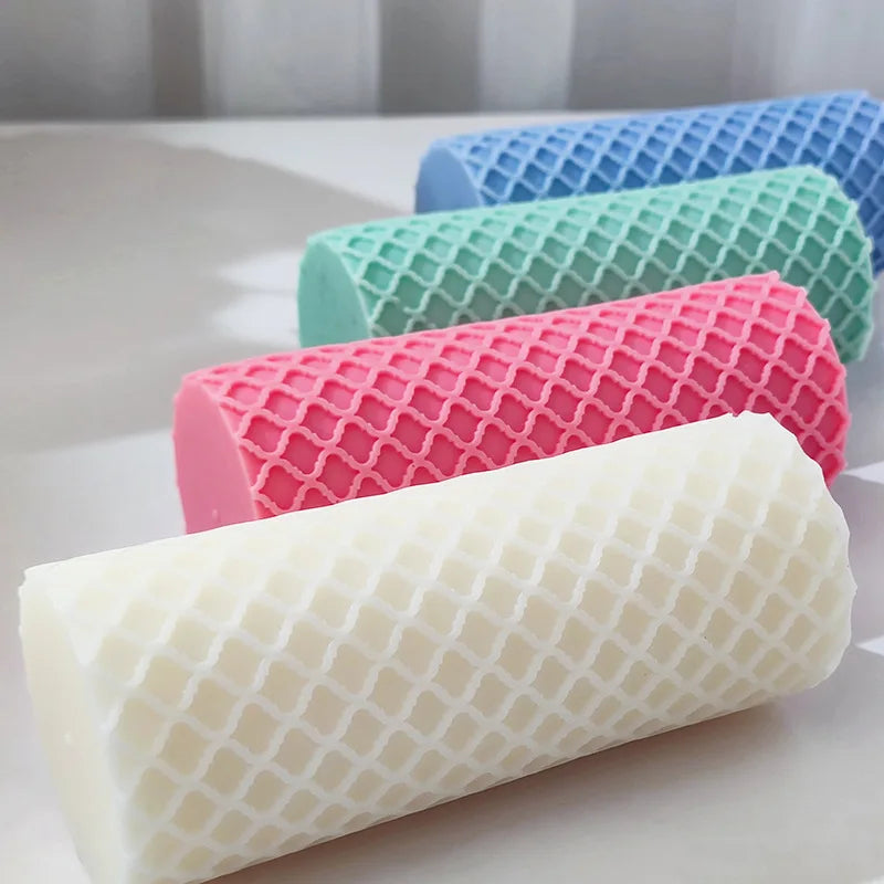 Arabesque Design Pillar Candle Silicone Mould