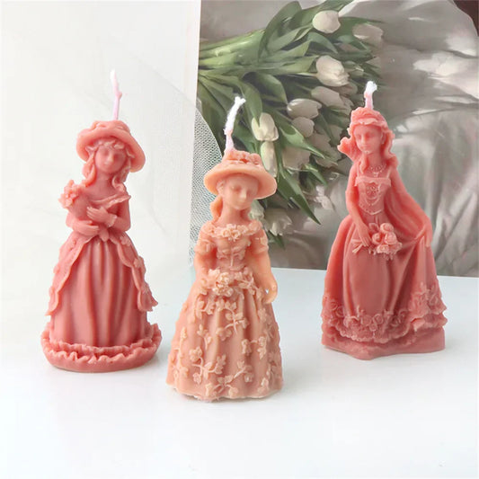 3D Angel Girls Candle Silicone Candle Mould
