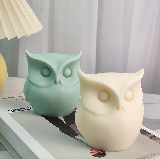 Cute Owl Candle Mould