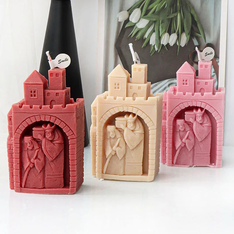 Vintage Castle Candle Silicone Mould