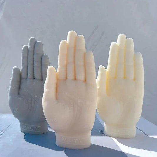 Palmistry Hand Sculpture Candle Mould