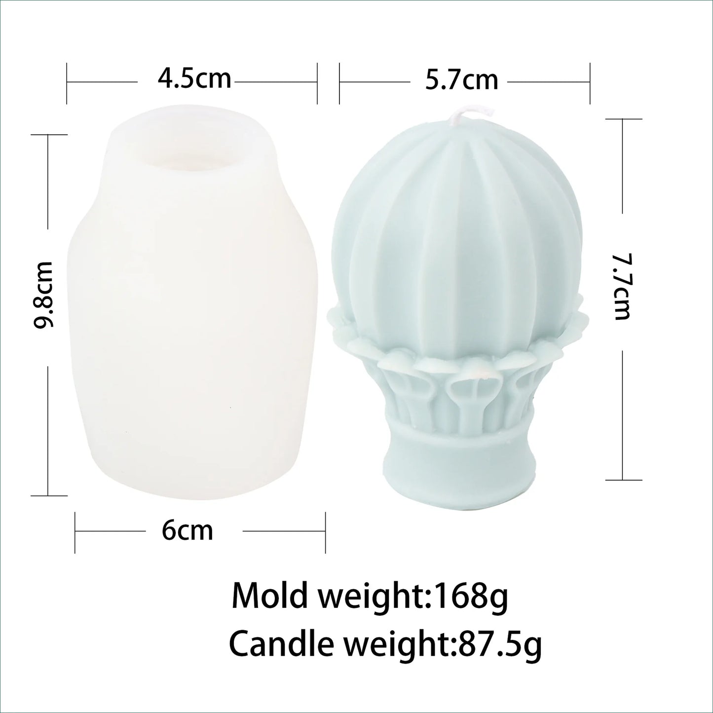 Ancient Greek Roman Column Candle Mould