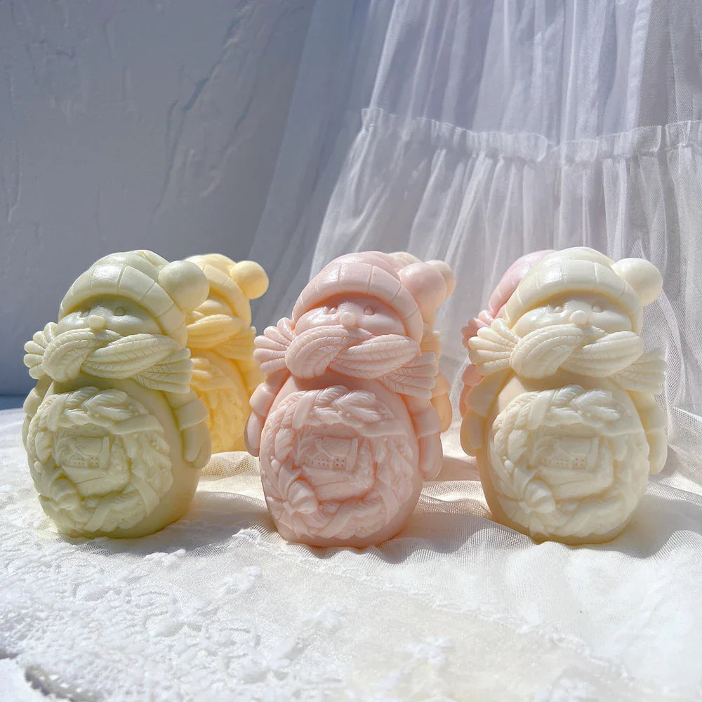 Cuddle Snowman Candle Mould