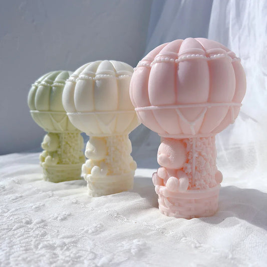 Teddy Bear in A Balloon Candle Mould