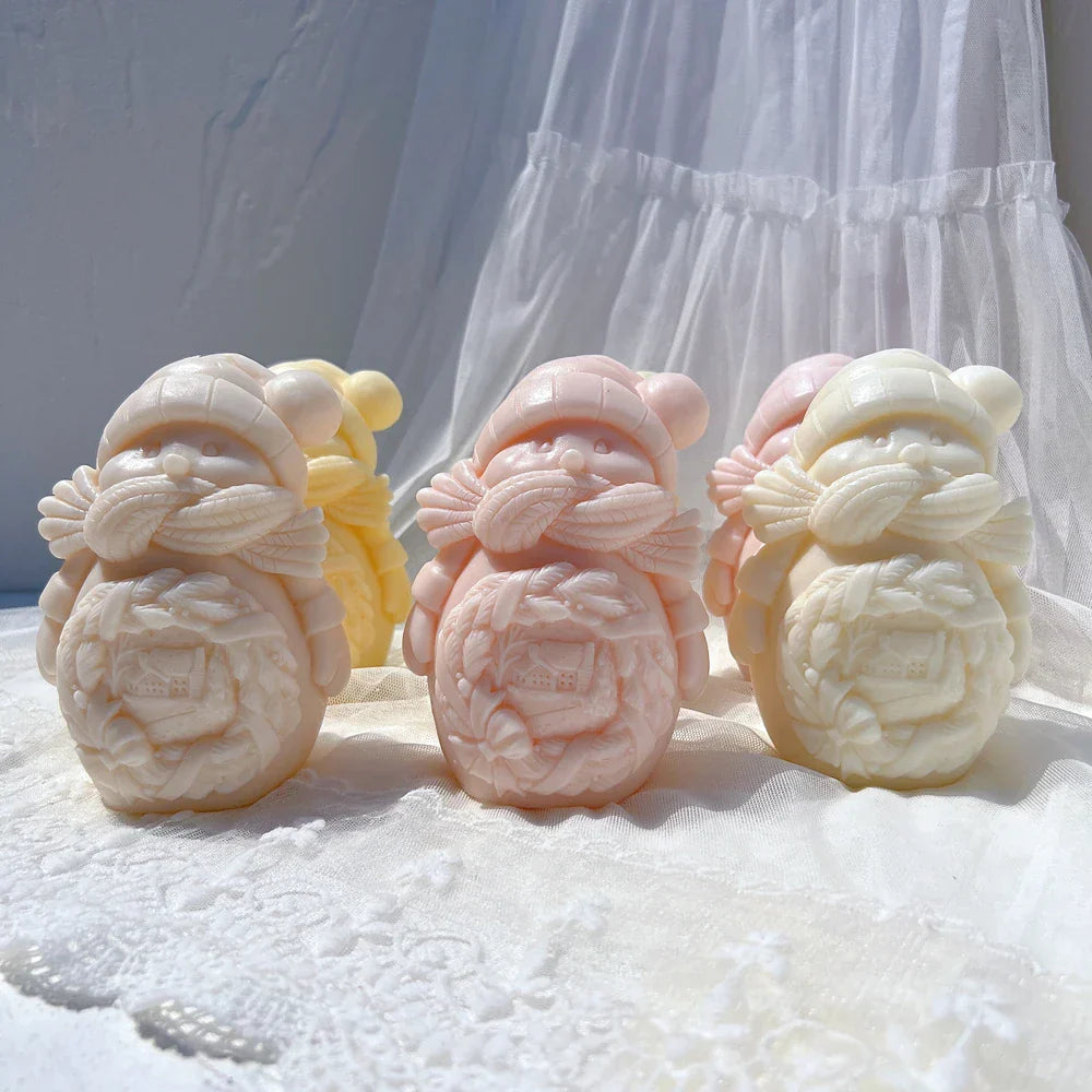 Cuddle Snowman Candle Mould