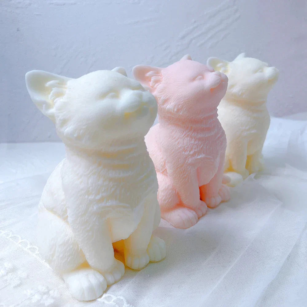 Kitten Candle Mould Silicone