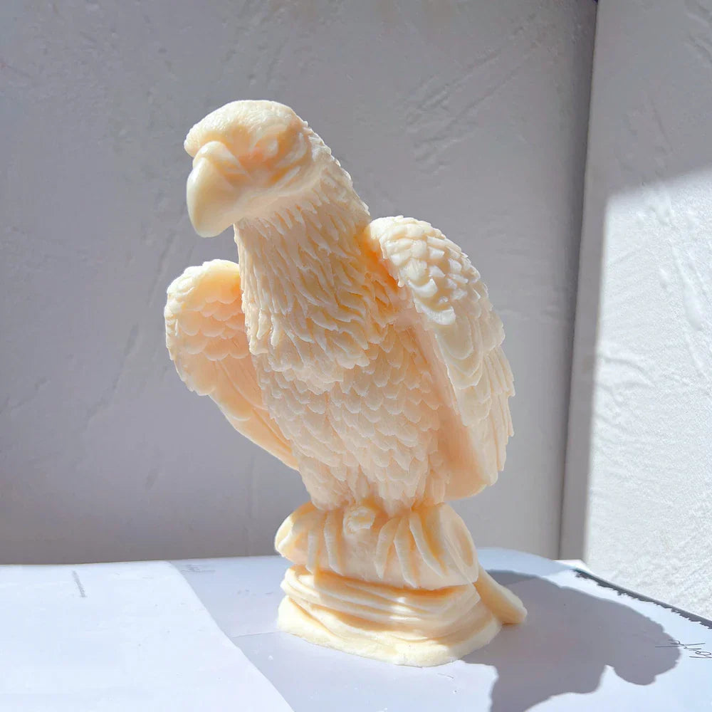 Sitting On Branch Eagle Candle Mould