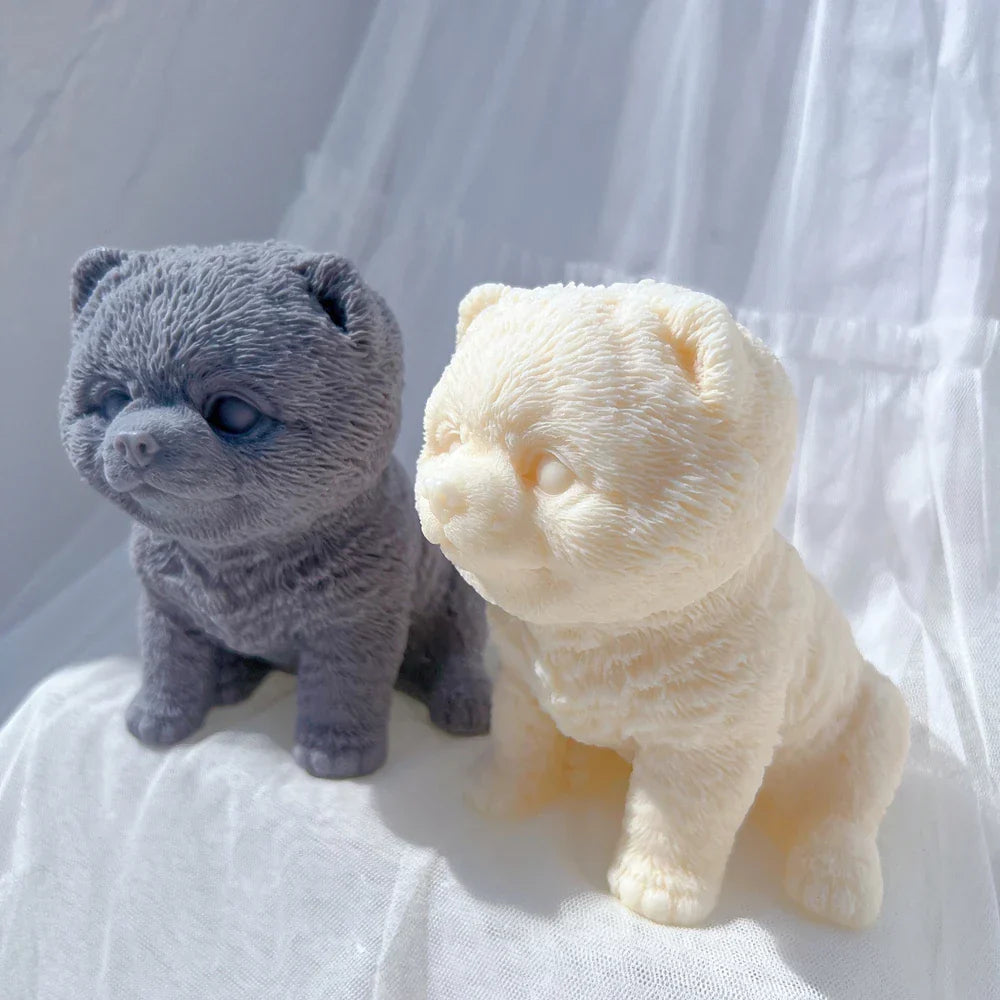 Pomeranian Dog Puppy Candle Mould