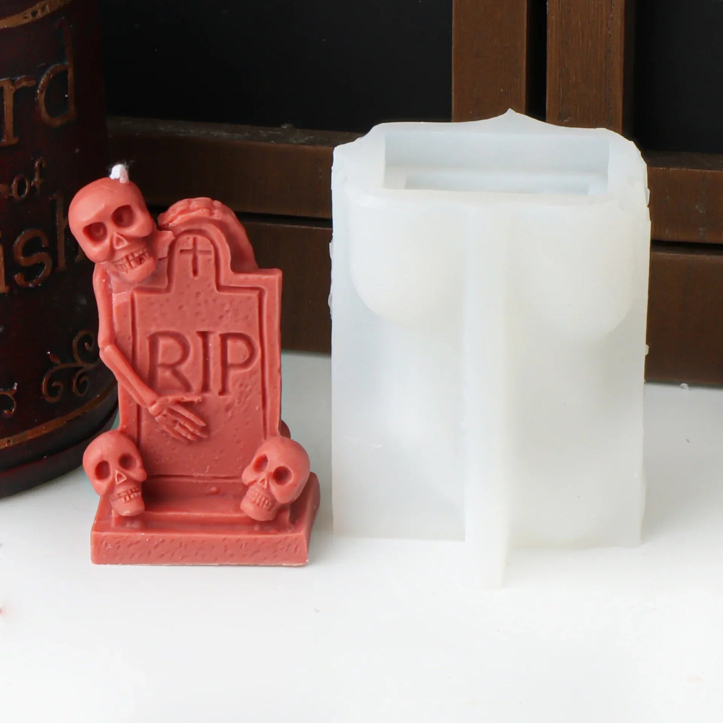 Halloween Spooky House Candle Silicone Moulds