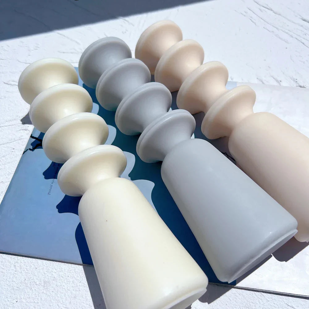Cylindrical Geometric Pillar Candle Silicone Mould