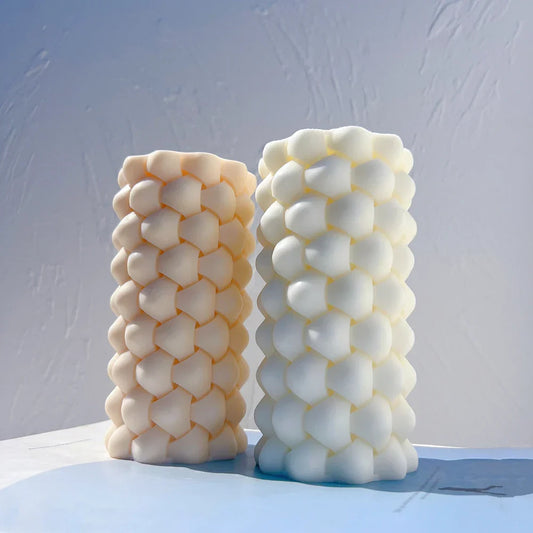 Aesthetic Bubble Pillar Candle Mould
