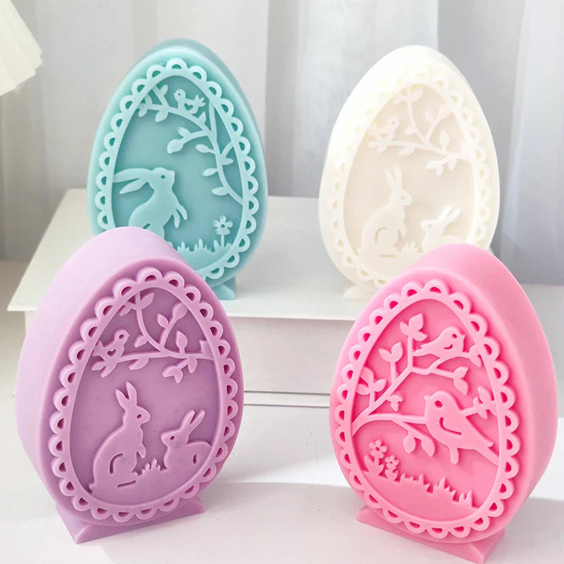 Easter Rabbit Silicone Candle Moulds