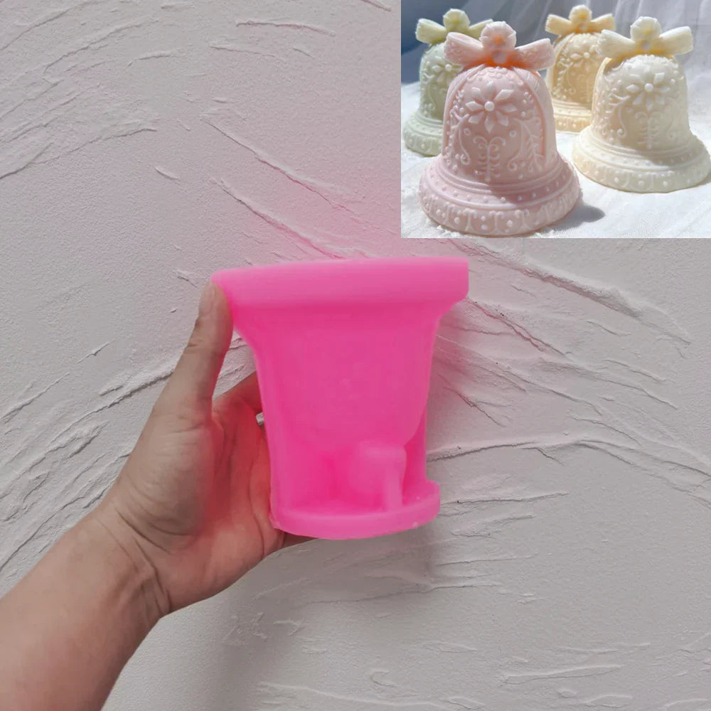 Christmas Gingerbread Bell Candle Mould