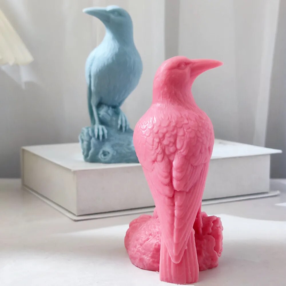 Crow Candle Mould