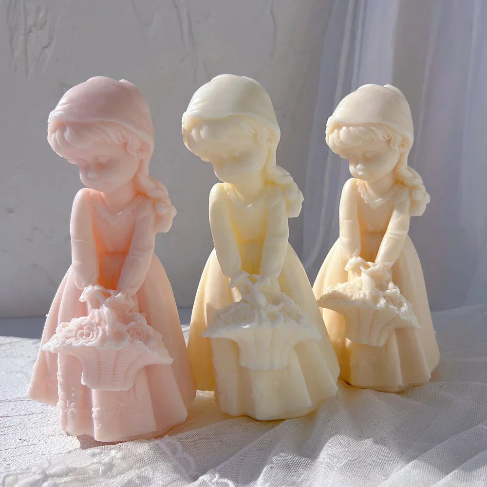Girl and Boy Candle Mould