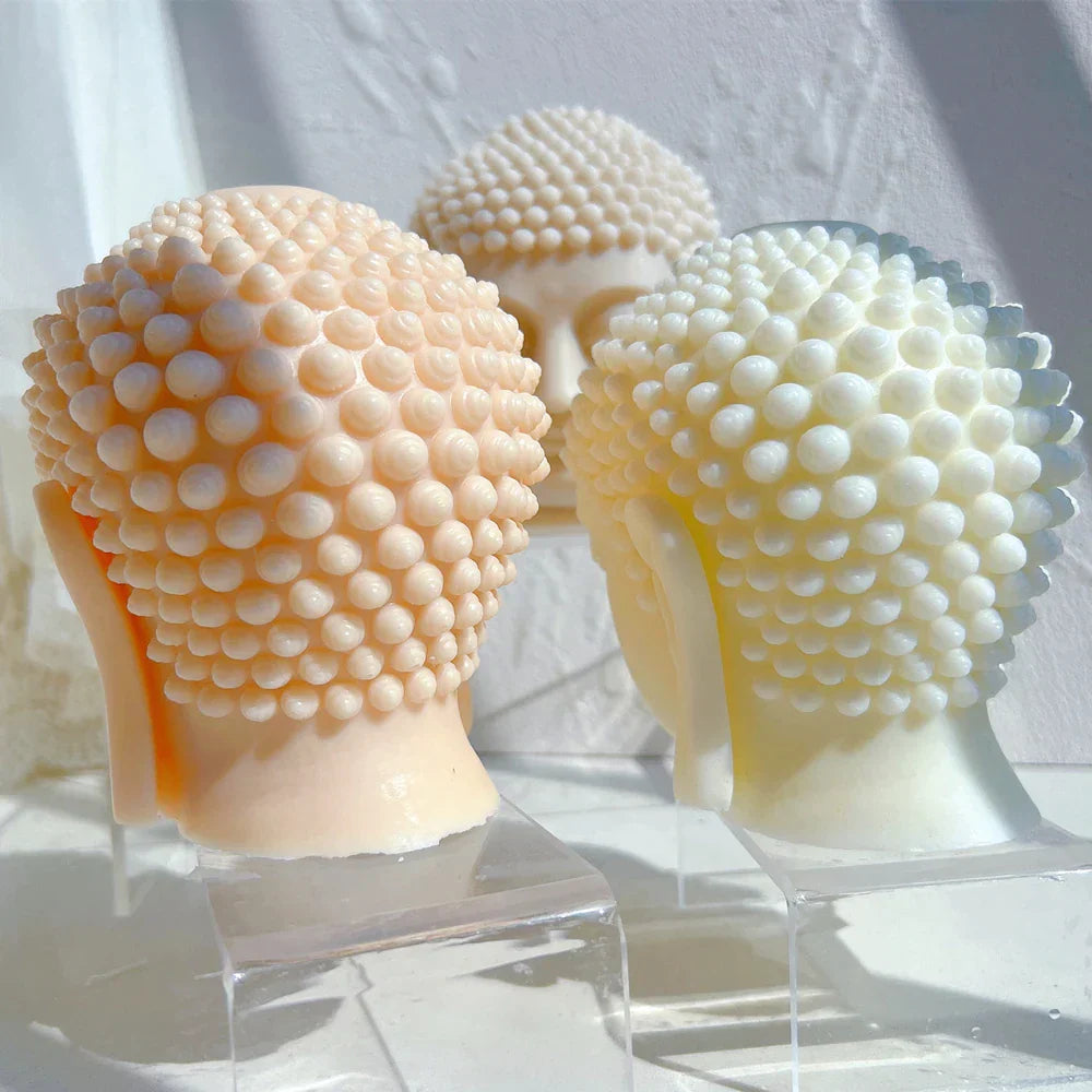 Buddha Head Candle Mould
