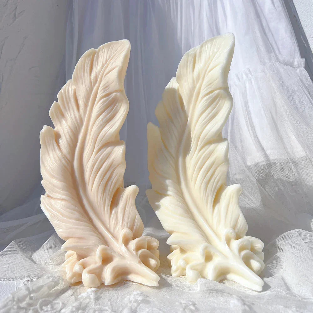 Feather Decorative Silicone Candle Mould
