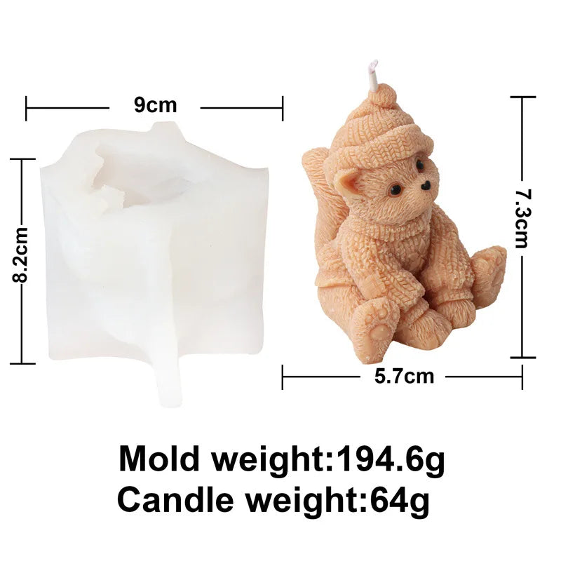 Cute Cats Candle Mould Silicone