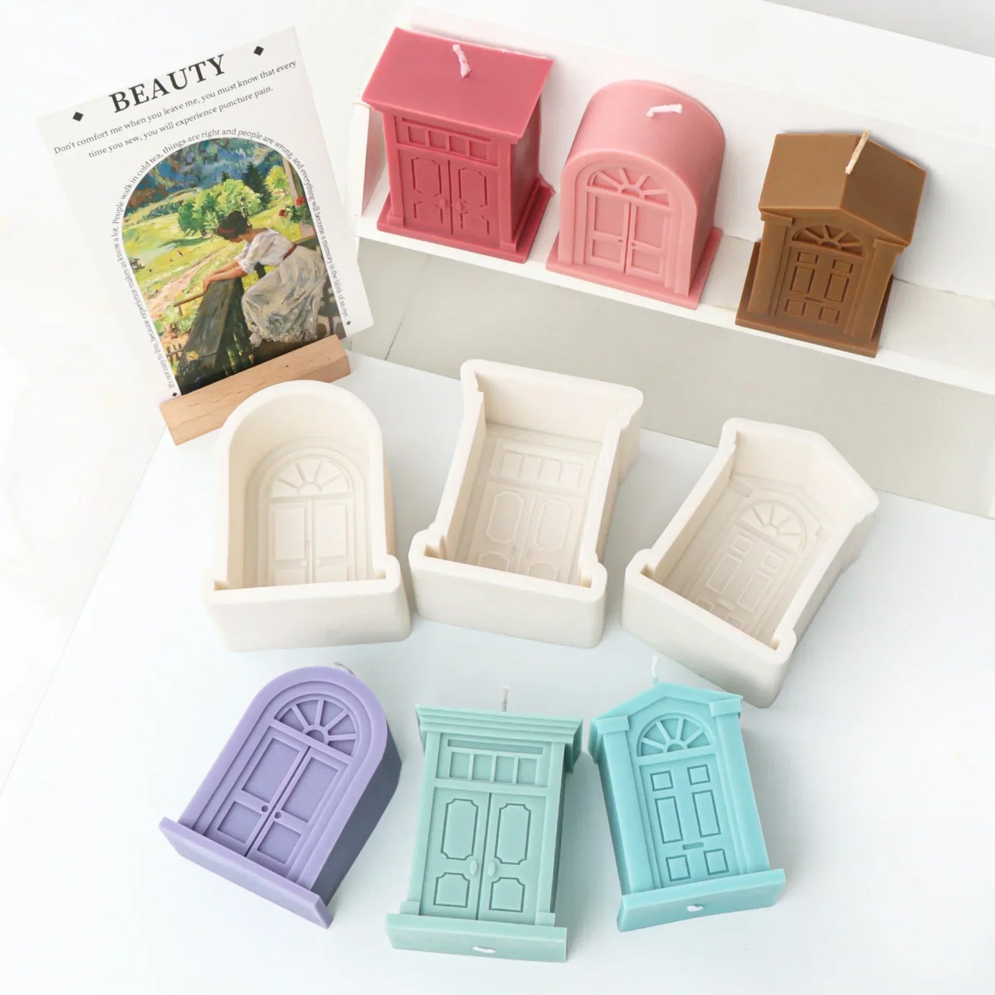 Doors And Windows Silicone Mould for Candles