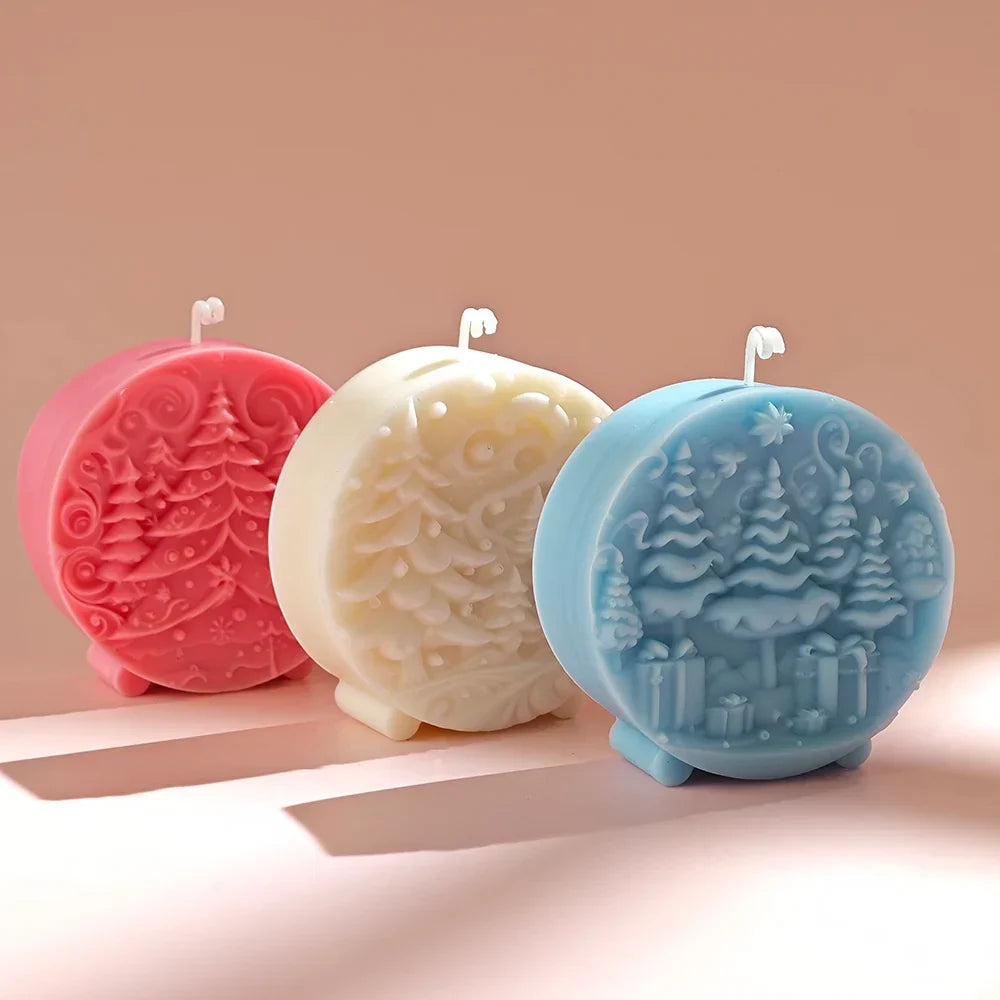 Pine Woodland Aromatherapy Candle Mould for Relaxing Crafts