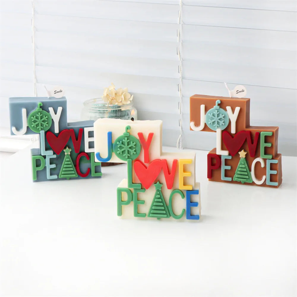Christmas Joy Candle Moulds