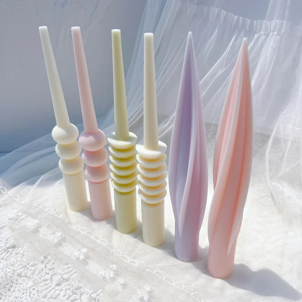 24CM Tall Taper Spiral Candle Mould