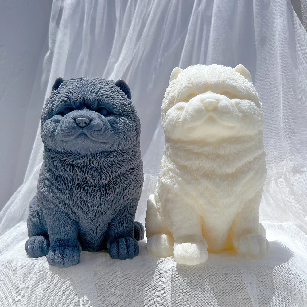 Chow Chow Cute Puppy Silicone Candle Mould
