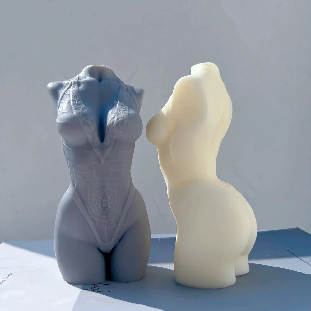 Spider bikini Female Body Candle Mould
