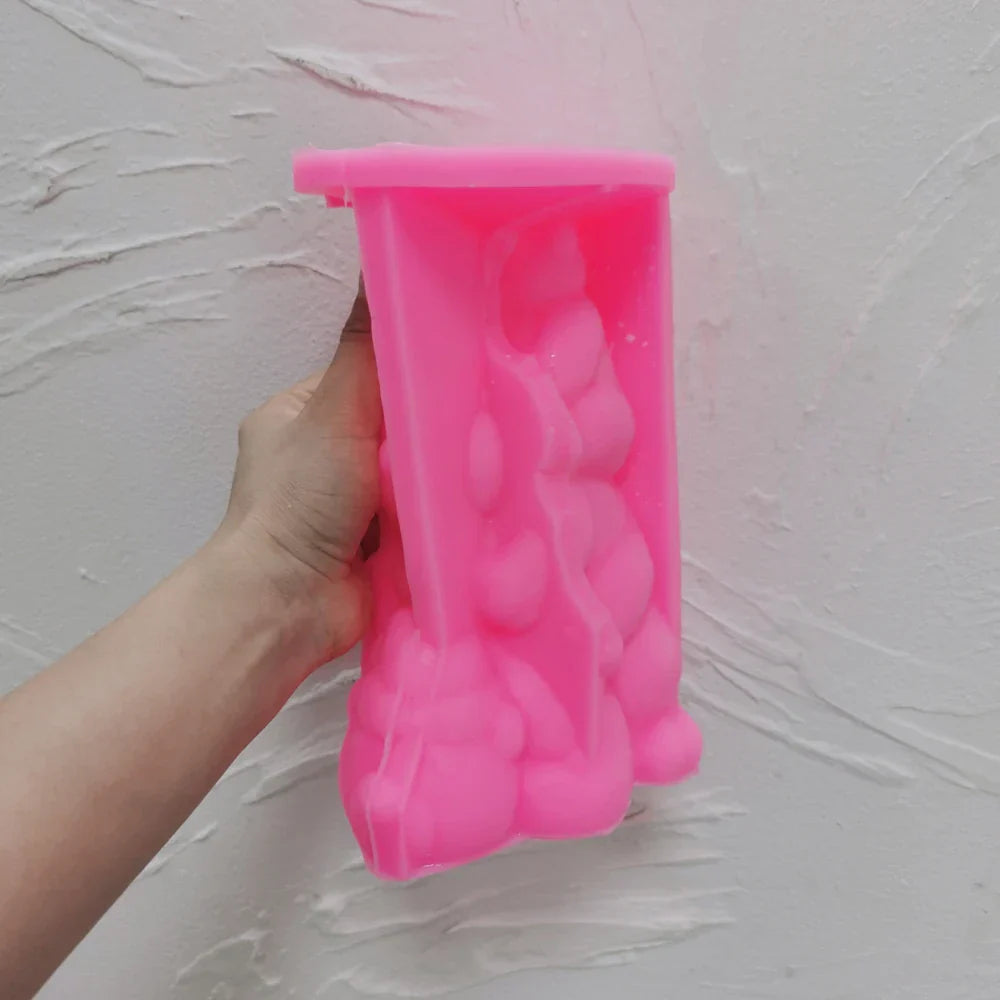 Teddy Bear Christmas Tree Candle Mould