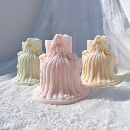 Beautiful Girl Doll Cake Art Silicone Mould