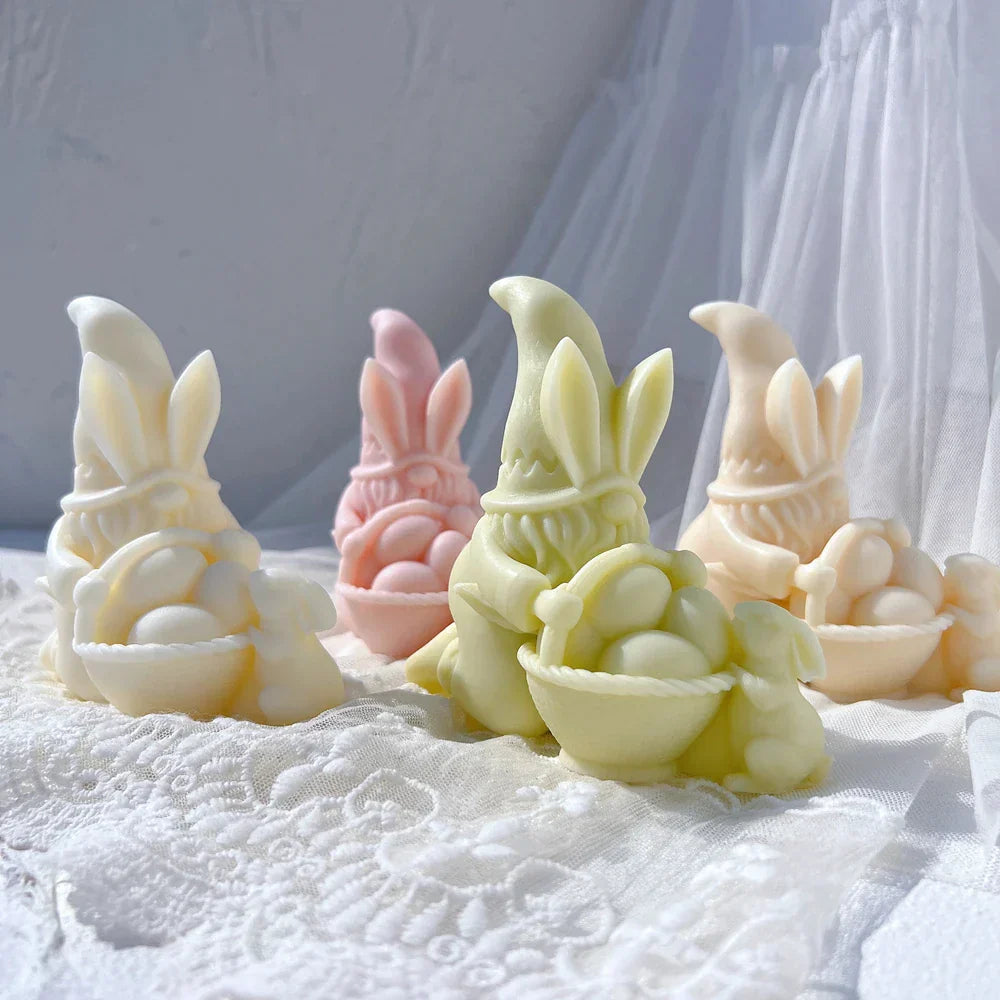 Easter Gnomes Silicone Candle Moulds