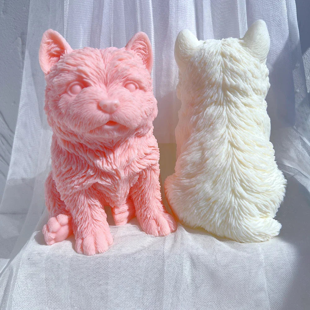 West Highland Puppy Candle Mould