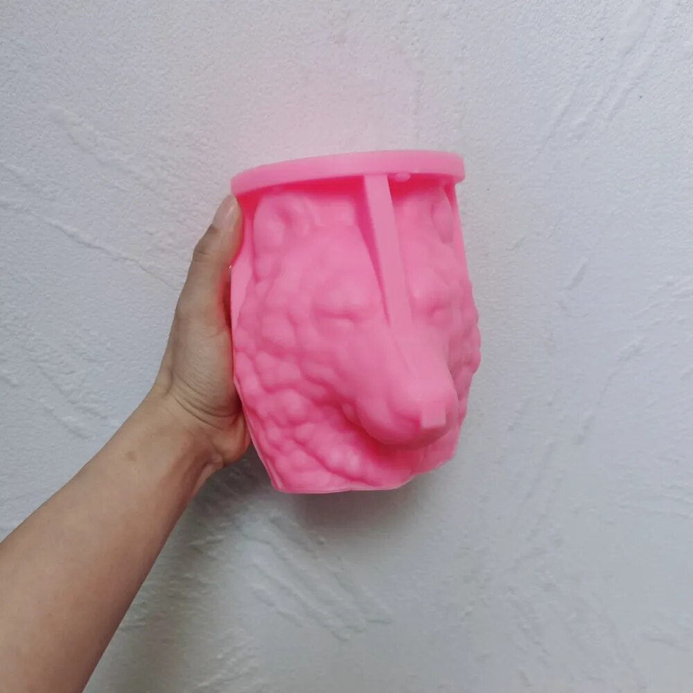 Wolf Head Candle Silicone Mould