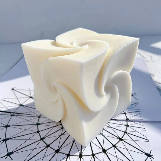 Windmill Square Cube Candles Mould