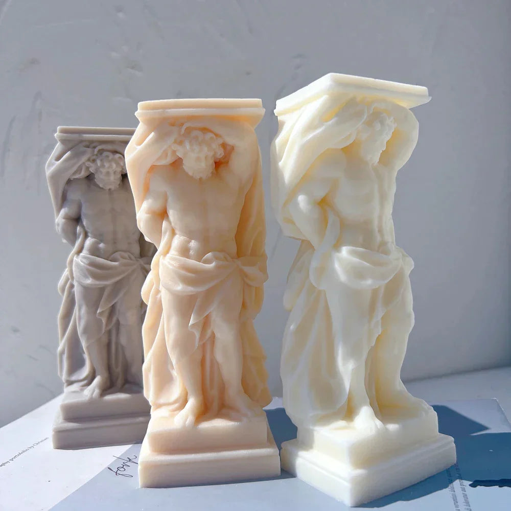 Atlant Statue Silicone Candle Mould