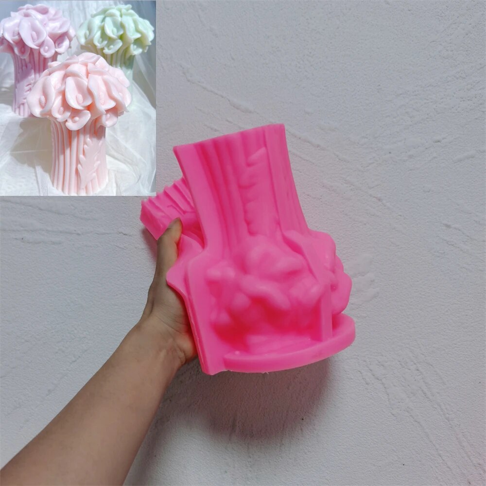 Daisy Flower Bouquet and Calla Lily Flower Bouquet Candle Mould