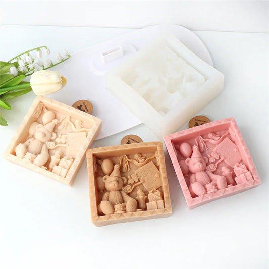 DIY Photo Frame Bear Candle Mould