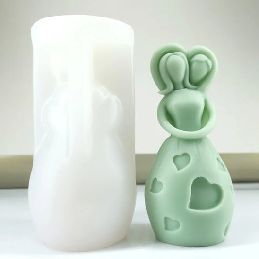 Mother Hugging Child Candle Silicone Mould