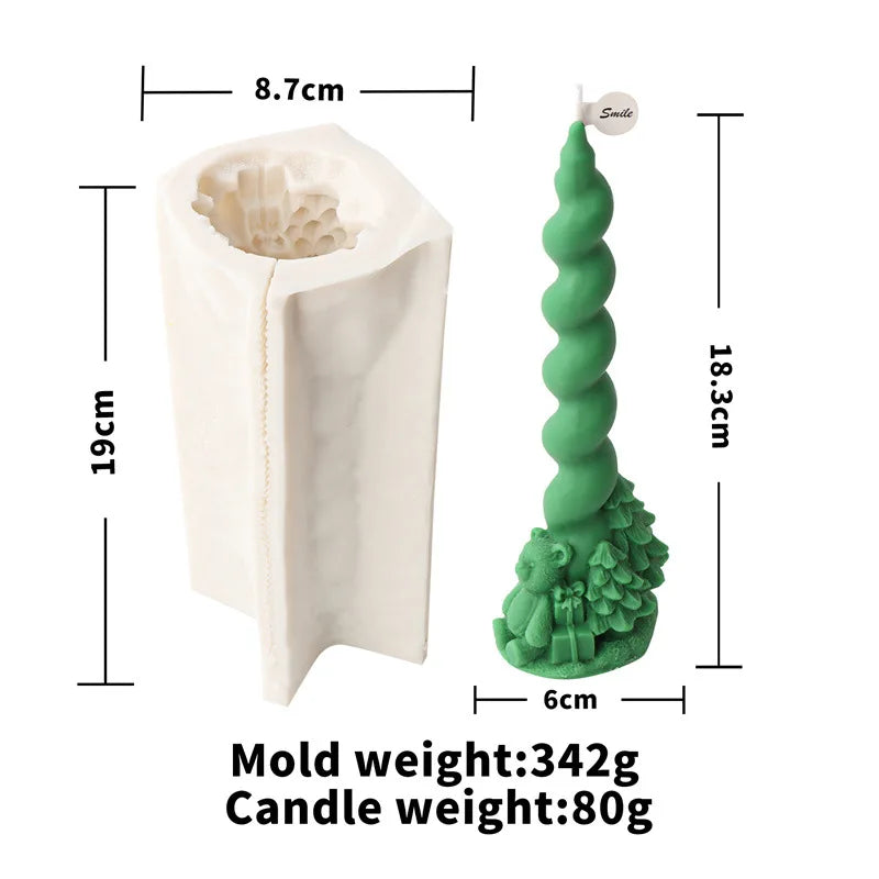 Festive Christmas candle Mould
