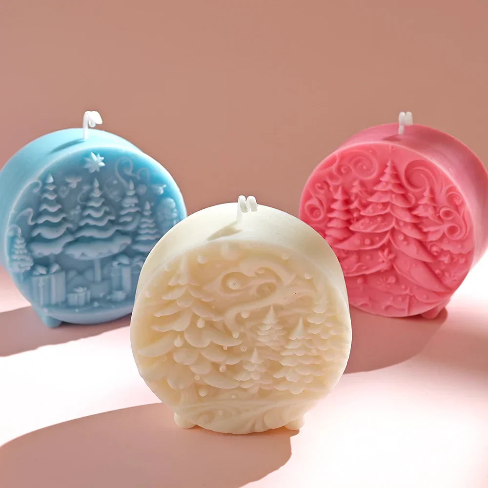 Pine Woodland Aromatherapy Candle Mould for Relaxing Crafts