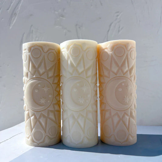 Moon Mandala Silicone Candle Mould