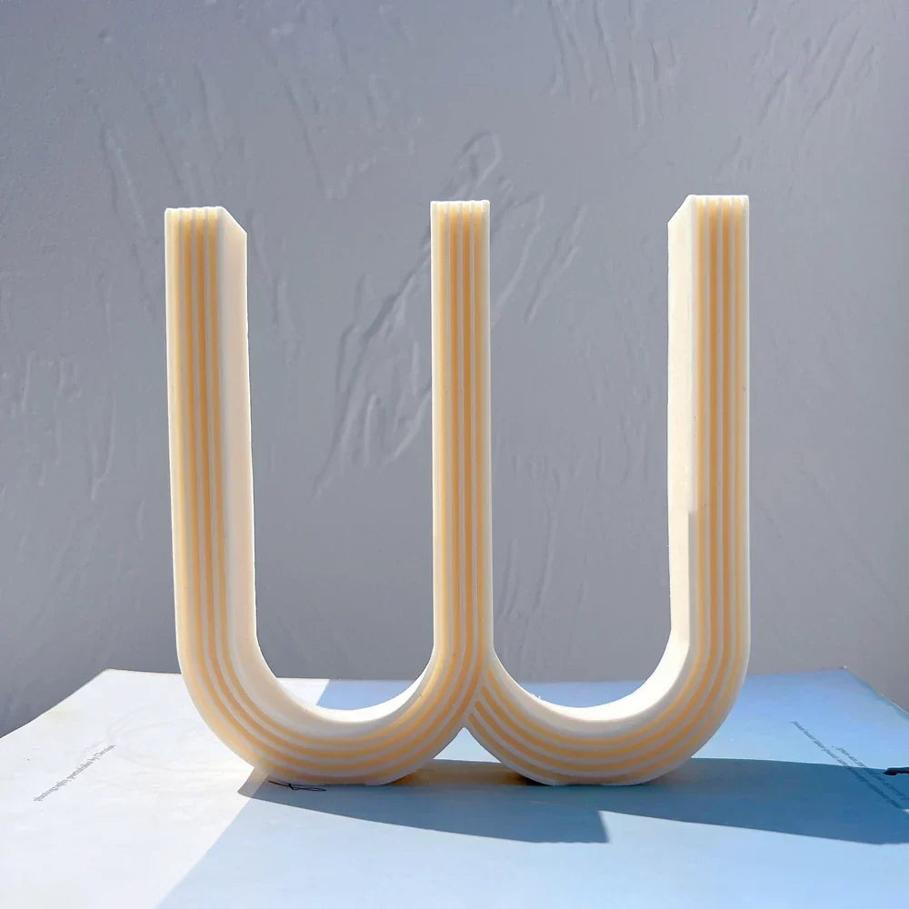 W and Y Shape Silicone Candle Mould