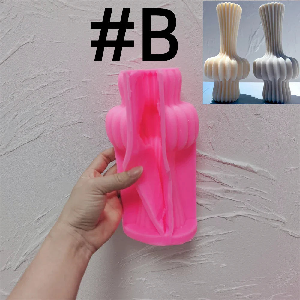 Roman Cylindrical Pillar Silicone Candle Mould