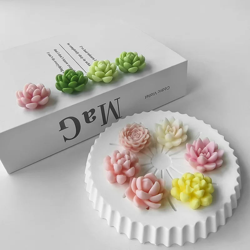 7 in 1 Succulent Candle Mould