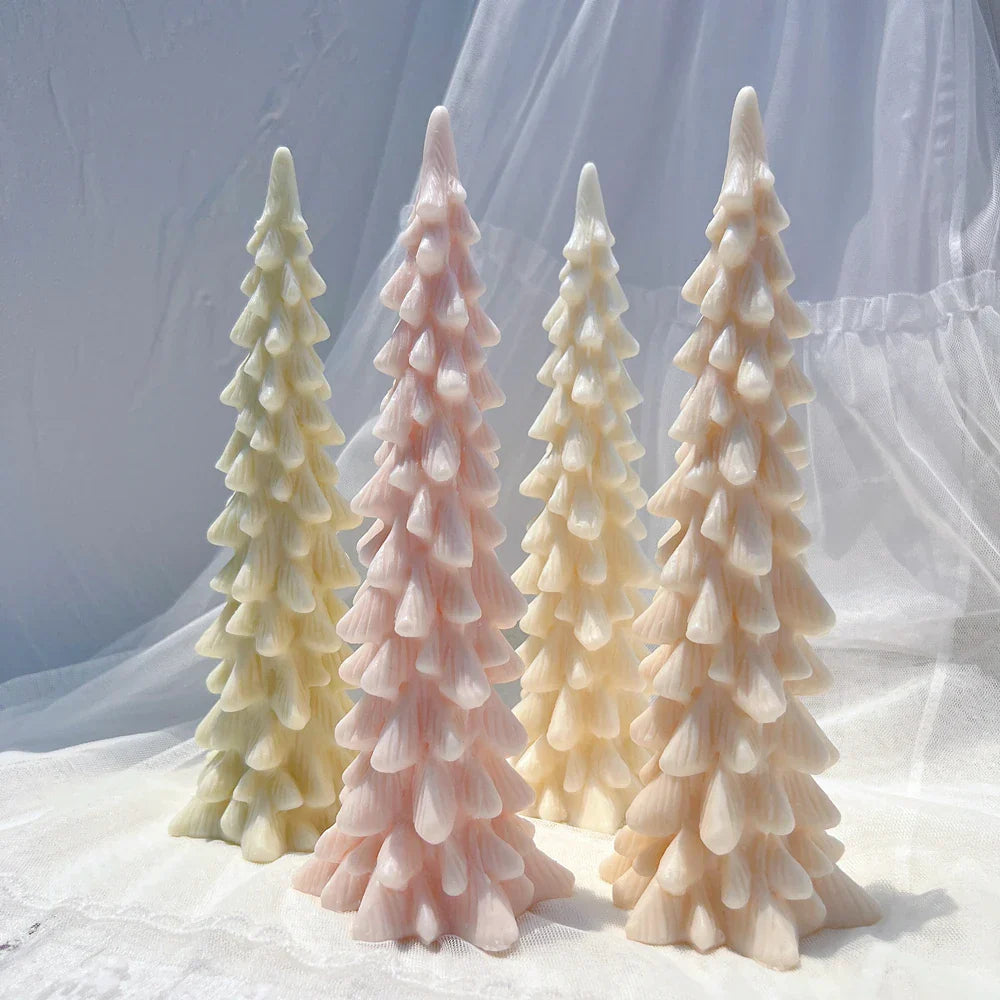 24.5CM Tall Christmas Tree Silicone Candle Mould