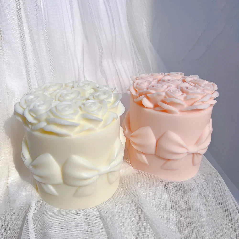 Rose Bouquet Candle Mould
