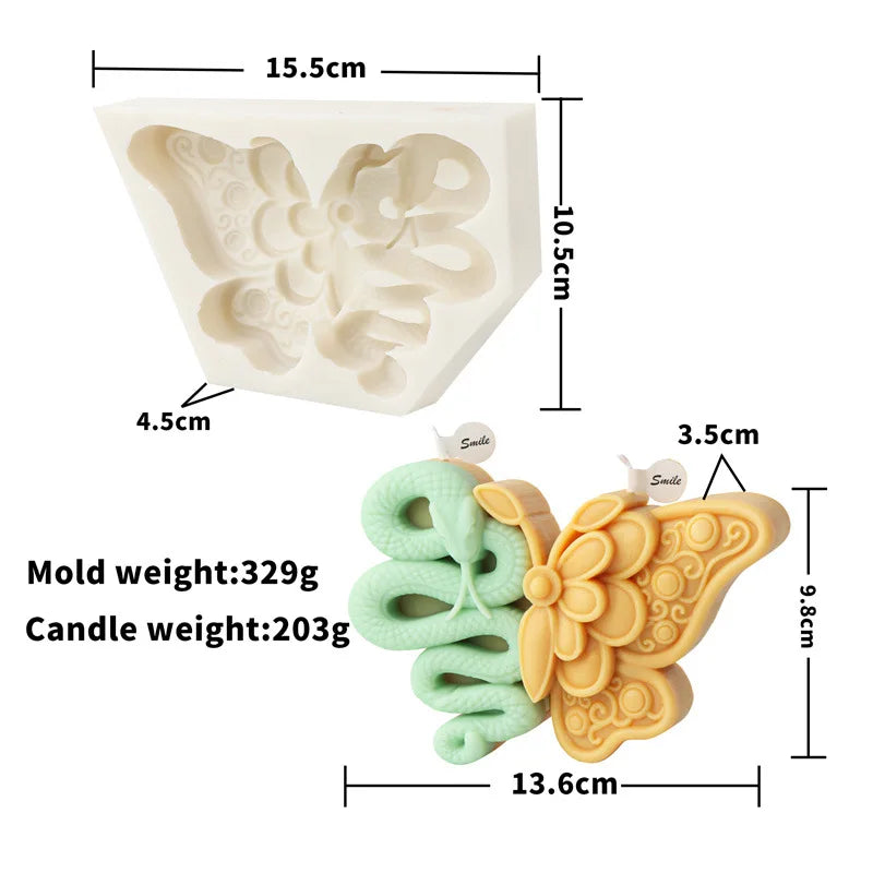 Unique Butterfly Candle Moulds Silicone