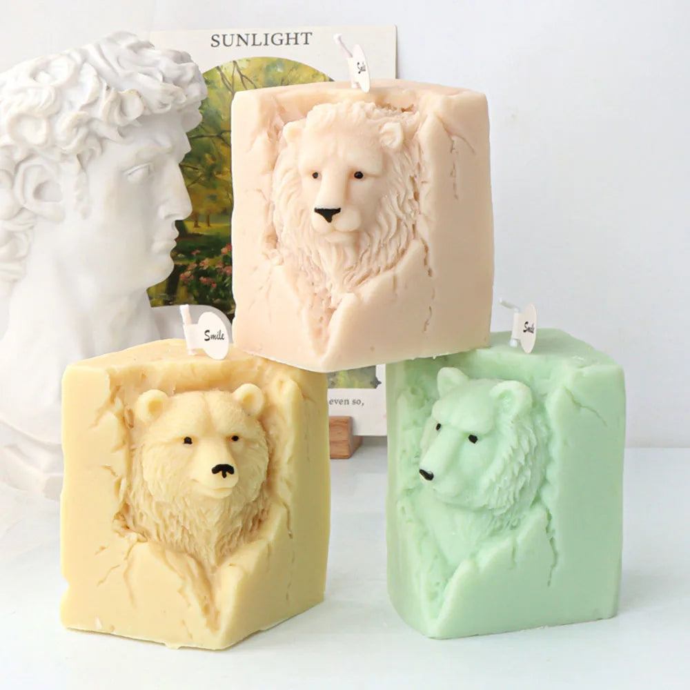 Animal Portrait Candle Silicone Mould